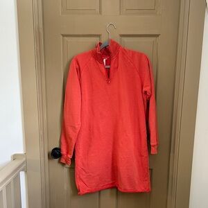 Comune women’s S pullover long sweatshirt orangish/red
